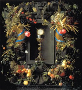 Communion Cup Encircled with a Garland of Fruit by Jan Davidsz. de Heem