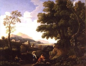Classical Landscape with Figures by Jan Frans van Bloemen