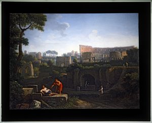 Set of Four Capriccio; (2) Colosseum & Arch of Constantine by Jan Frans van (1662 1749) Bloemen
