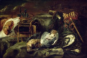 Hunting Still Life with Dead Birds
