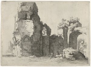 Roman Ruins with Two Figures