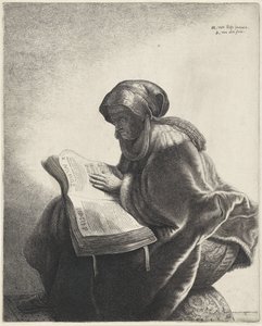 Old Woman Reading