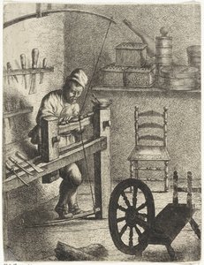 Worker Behind a Lathe (series title)