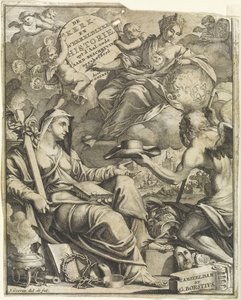 Allegory of Church and World History (Title page for Willem Goeree, The Church and World Histories. 1729)