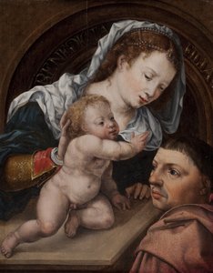 Mary with Child Jesus and Donor of the Painting