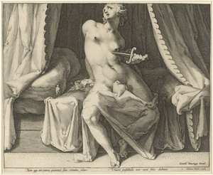 Death of Lucretia by Jan Harmensz. Muller