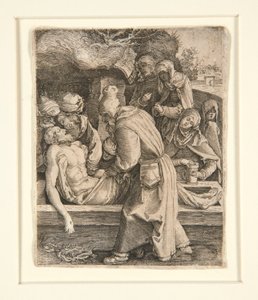 Entombment, from The Passion by Jan Harmensz. Muller