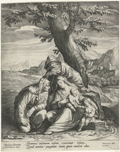 Holy Family with Elizabeth and John the Baptist by Jan Harmensz. Muller