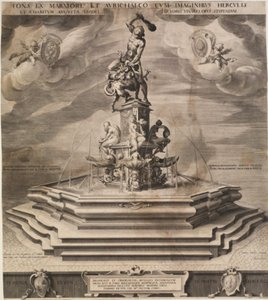 Hercules Fountain in Augsburg by Jan Harmensz. Muller