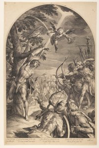 Martyrdom of Saint Sebastian by Jan Harmensz. Muller