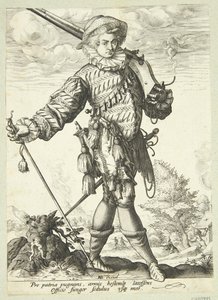 Officer with Twig by Jan Harmensz. Muller