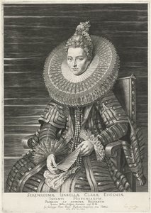 Portrait of Isabella Clara Eugenia, Infanta of Spain by Jan Harmensz. Muller