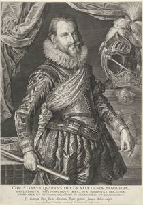Portrait of King Christian IV of Denmark and Norway by Jan Harmensz. Muller
