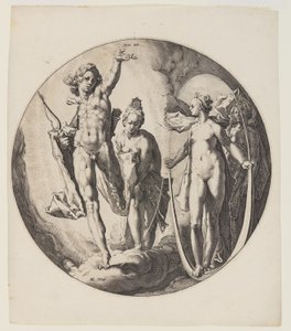 The Fourth Day, plate 5, from Creation of the World by Jan Harmensz. Muller
