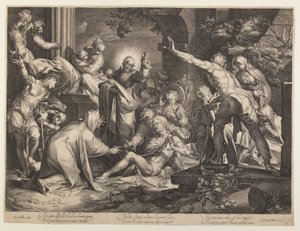 The Raising of Lazarus by Jan Harmensz. Muller