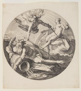 The Second Day, plate 3, from Creation of the World by Jan Harmensz. Muller