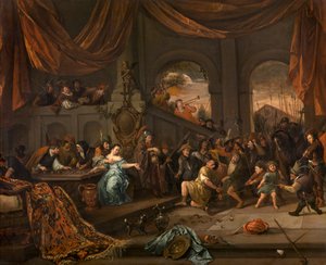 The Mocking of Samson by Jan Havickszoon Steen