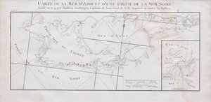 Map of the Crimea and the Sea of Azov by Jan Hendrik van Kinsbergen
