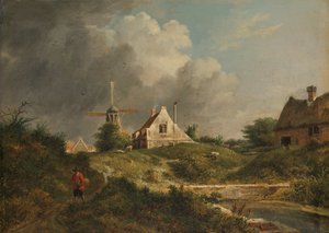 View of the Dilapidated Wall in Amsterdam between the Muiderpoort and the Weesperpoort by Jan Hulswit