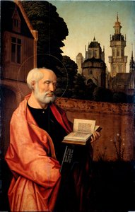 Saint Peter (detail) by Jan II Provost