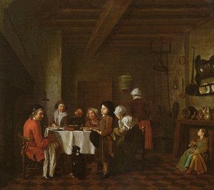Interior Scene, Family Meal