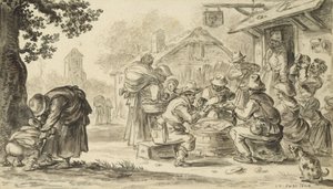 A Farmers Card Game in front of the Inn, 1624