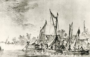 Dutch Canal Landscape by Jan Josephsz van Goyen
