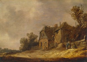 Landscape With A Cottage And A Barn