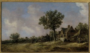 Tavern on a Country Road by Jan Josephsz van Goyen