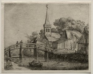 The Wooden Bridge by Jan Josephsz van Goyen