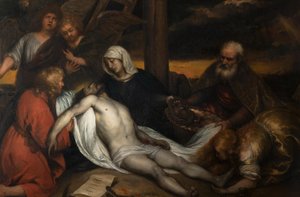 Lamentation over Christ by Jan Lievens