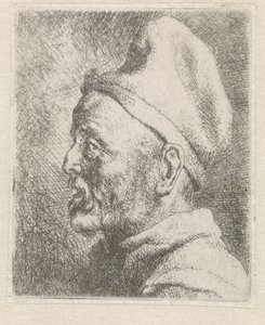Head of an Old Man with High Cap