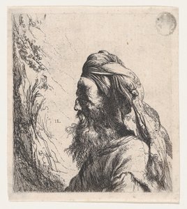 Man in a Turban Facing Left by Jan Lievens