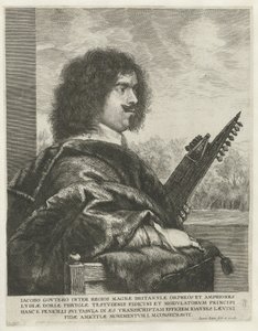 Portrait of the Composer and Lutenist Jacques Gaultier by Jan Lievens