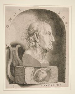 Portrait of Joost van den Vondel (1587-1679) by Jan Lutma The Younger