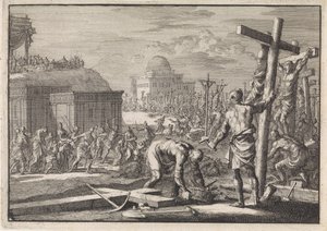 Alexander Joannes, Prince of the Jews, Crucifies His Opponents by Jan Luyken