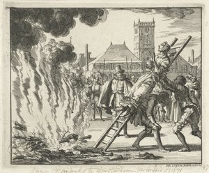 Anneken Hendriks, Bound on a Ladder, Burned in Amsterdam, 1571