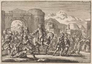 French Envoy to the Sultan Enters Jerusalem on Horseback, 1674