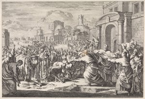 Inhabitants of Lystra Want to Sacrifice Oxen to the Two Apostles