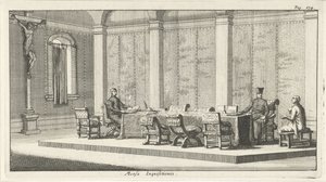 Jesuits Condemn an Accused Man by Jan Luyken