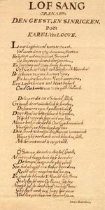 Cover with Handwritten Poem by Jan Luyken on Karel Verloove by Jan Luyken