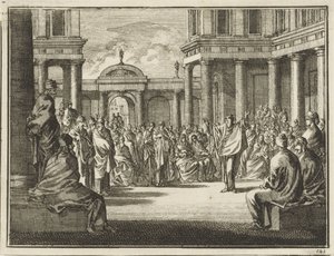 Paul before the Members of the Areopagus in Athens by Jan Luyken