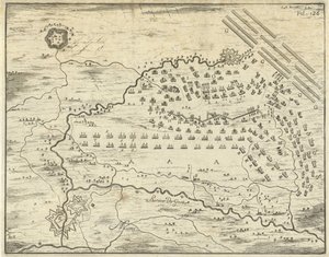 Map of the Battle of Landen