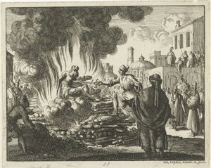 Polycarpus Stabbed at the Stake by Jan Luyken
