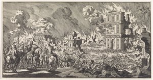 Romans Destroying a Jewish Temple in Jerusalem by Jan Luyken