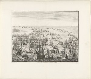 The Sinking of the Spanish Armada in 1588, c. 1680 by Jan Luyken