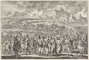 Destruction of Jerusalem by the Babylonian army by Jan Luyken