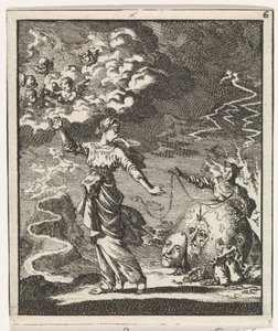 Woman Chooses the Narrow Path Leading to Heaven by Jan Luyken