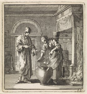 Woman Putting a Glowing Coal in the Extinguisher (The Extinguisher)