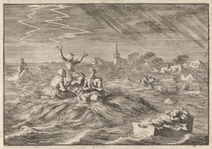 Flood in Groningen, 1686 by Jan Luyken